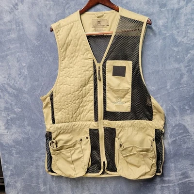 Game Winner XL 2XL Hunting Fishing Shooting Vest Pockets Mesh Tan XL 2XL - Image 1 of 4