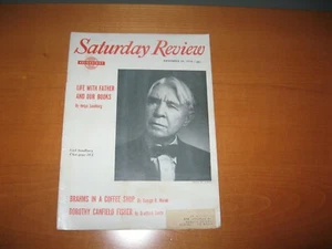 1958 Saturday Review 29 November Sandburg, Dorothy Fisher, John O'Hara, Others - Picture 1 of 4