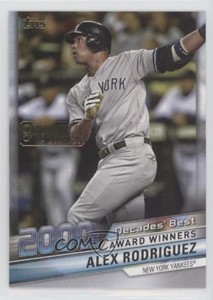2020 Topps Decades Best Celebration of the Decades /100 Alex Rodriguez #DB-ARM