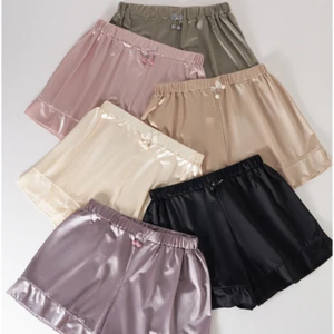 Women Satin Faux Silk Shorts Underwear Briefs Knickers Underpants Pajama Bottoms - Bild 1 von 18