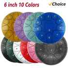 6-inch Steel Tongue Drum, 11 Note Meditation Yoga Percussion Instrument