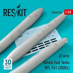 Tanques de combustible Rafale RPL 741 (3 piezas) 1/48 impresión 3D ResKit RSU48-0254 - Imagen 1 de 3
