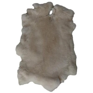 Dye Colorful Natural Tanned Rabbit Fur Soft Hide Pelt Skins Fabric Sew Trim Soft - Picture 1 of 31