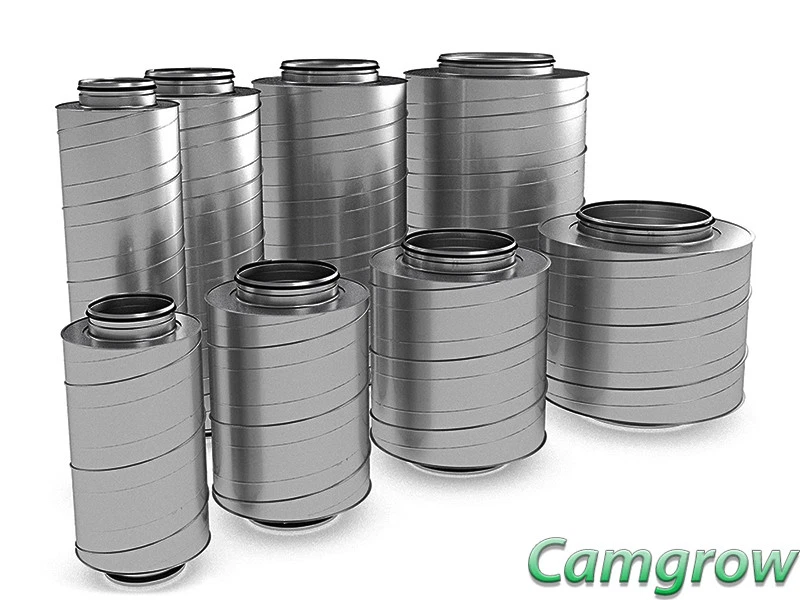 G.A.S - Silenced Air - 4" 5" 6" 8" 10" 12" Galvanised Steel Fan Silencers  - Image 1 of 1