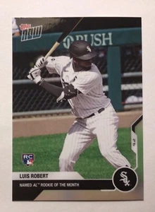 2020 TOPPS NOW LUIS ROBERT #204 AL ROOKIE OF THE MONTH WHITE SOX - Bild 1 von 2