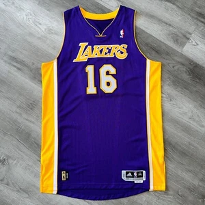 Pro Cut Pau Gasol Los Angeles Lakers Jersey 2010-11 adidas 3/100 Rev30 Mesh - Picture 1 of 8