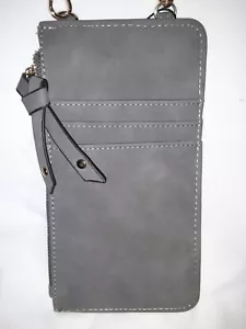 Violet Ray With Love From NYC, Gray, Small Crossbody Bag - Picture 1 of 17
