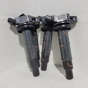 ๐ฅ 2001-2012 Toyota Camry RAV4 tC Set Of 4 Ignition Coils 90919 02244 DENSO OEM - Picture 1 of 4