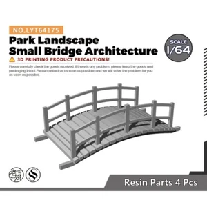 Miniatur Fabrikgebäude Park Landschaft kleine Brücke Architektur Maßstab 1:64 S - Bild 1 von 6