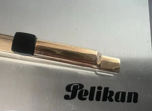 π΄ PELIKAN penna sfera Stratos LAMINATA ORO pulsante a scatto vintage - Picture 1 of 8