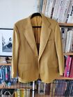 Vintage 1970s Academy Awards Clothes Los Angeles Mustard Yellow Suit Jacket Sz M