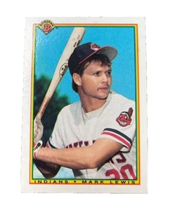1990 TOPPS BOWMAN Card # 338 Mark Lewis - Cleveland Indians - Picture 1 of 2
