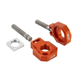 KTM REAR AXLE BLOCKS CHAIN ADJUSTER BOLTS EXC EXCF 125 250 300 350 2000 - 2022 - Picture 1 of 4