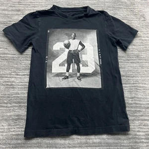 Jordan Shirt Size M Youth Kids MJ Michael Jumpman Air Chicago Bulls Black Tee - Picture 1 of 6