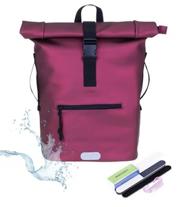 Rucksack Damen Freizeitrucksack A4 Laptop Bag Plane Time 13074 Metallic Rot +n - Bild 1 von 22
