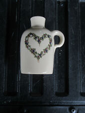 Yesteryears Pottery Marshall Texas, Heart Handled Jug; 6 inches tall