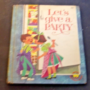 Vintage Wunderbuch Let's Give a Party 1960 Kinder Hardcover Buch JELLO - Bild 1 von 3