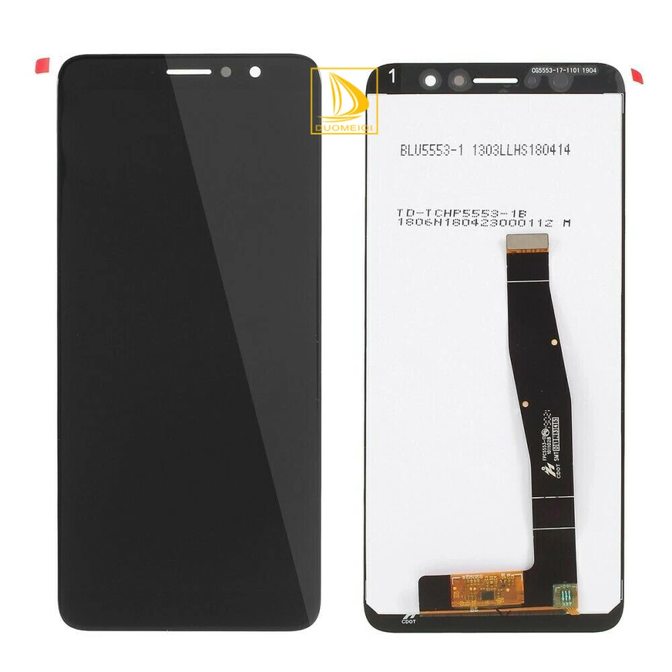 For Alcatel 1x 5008 LCD Display Touch Screen Digitizer Full Glass Assembly Black - Image 1 of 1