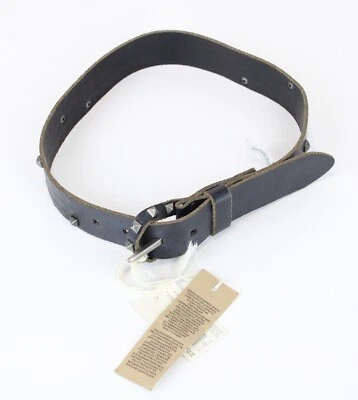 Diesel Breniik Gürtel Damen 60 CM Kuhleder Nieten Schnalle Schwarz - Bild 1 von 4