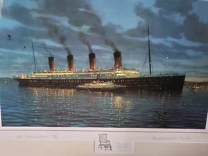 Signierter TITANIC Druck "AU REVOIR" signiert von Ken Marschall #26/75 mit REMARQUE - Bild 1 von 24