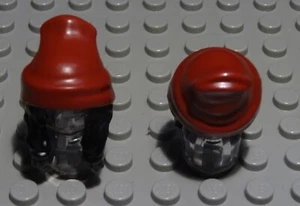 Lego Personaggio Accessori Cappello Rosso Scuro con Capelli Neri (2325 #) - Foto 1 di 1
