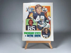 Programa de fútbol americano Notre Dame Notre Dame vs Michigan State 1977 Joe Montana - Imagen 1 de 9