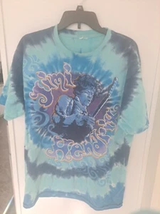 Jimi Hendrix T Shirt Blue Tie Dye size L Haight Street Hippie Retro 60's - Picture 1 of 12