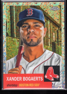 Xander Bogaerts 2022 Topps Chrome Platinum Pink Rose Mini Diamond #/75 Red Sox