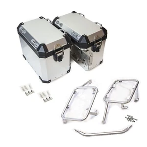 KIT MALETAS LATERALES ALUMINIO BMW GS 1300 STANDARD + MARCOS 48LT 41LT GRIS - Imagen 1 de 13
