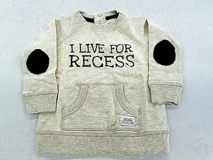 Infant/Boys Art & Eden L.S. Camisa Cuello Redondo "I LIVE FOR RECESS" Tallas 12Mth y 5 - Imagen 1 de 3