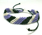 Bracelet Macrame Artesanal (April 16) - In Thread Tones Lavender And Brown