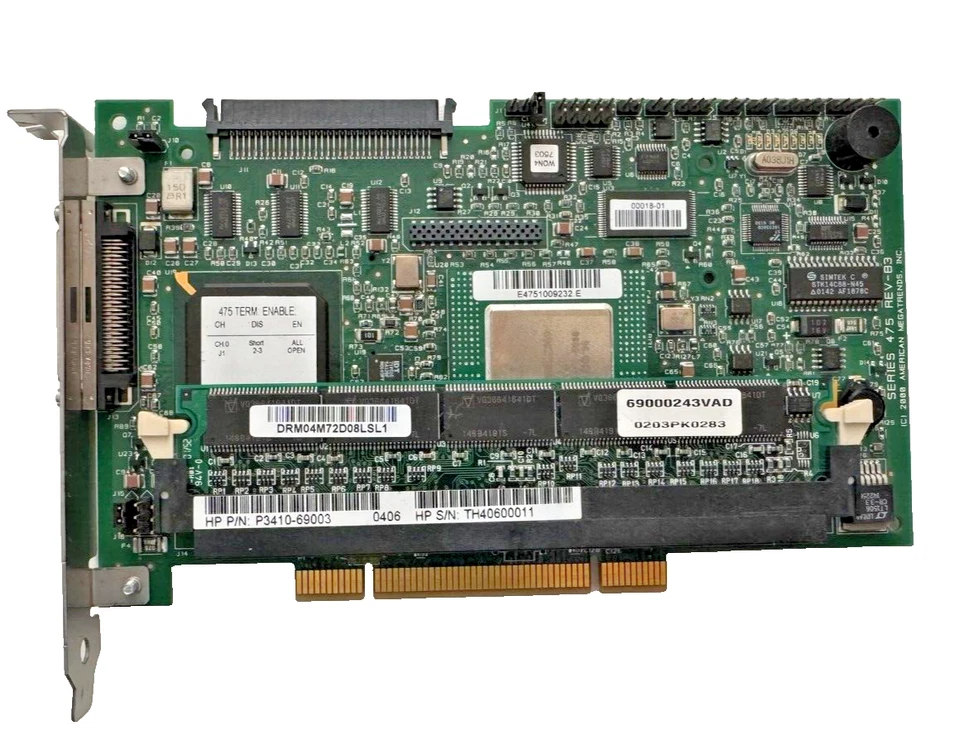 HP controller P3410-69003 NetRAID-1M SCSI 64-bit U160 32MB Cache (PCI) - Image 1 of 2