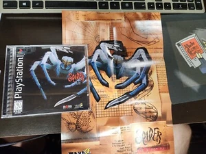 Spider (Sony PlayStation 1, 1996) PS1 W/Poster ~VERY RARE~ Good Condition - Picture 1 of 10