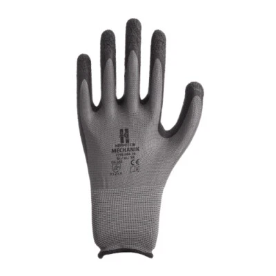 NORMFEST GMBH Normfest Nylon-Latex Sicherheitshandschuh Mechanik 12er Pack (12 Paar) Gr. 11