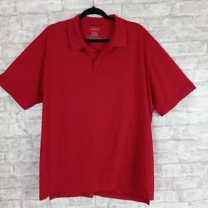 Camisa Polo LL Bean Para Hombres XL Roja Golf Ropa Activa Exterior Informal Cómoda Ropa de Trabajo - Imagen 1 de 7
