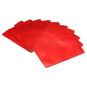 RFID Bloqueo Crédito Tarjeta Fundas,15pz Sin Contacto para NFC Monedero,Rojo - Imagen 1 de 5