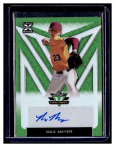 2020 Leaf Valiant Green #BAMM1 Max Meyer Autograph AUTO MARLINS /99 