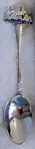 #233) SILVER PLATED TEA SPOON WIDDICOMBE FAIR ANNUAL SONG DARTMOOR FOLK DEVON - Picture 1 of 2