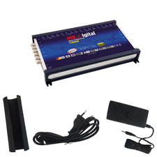 MK Digital Multischalter 17/12 mit LED Multiswitch FULL HDTV 3D 4K Sat Verteiler