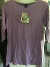 Women's Hemp 3/4  Sleeve Scoop Neck Shirt|Asatre Hemp Clothing Size Small Violet