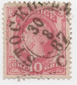 1886 Suecia 45 Rosa Oscar Usado Estocolmo Cancelación SON Cuerno de Poste en Verso En Muy Muy Muy Muy Muy Muy Muy Muy Muy Muy Muy Muy Muy Muy - Imagen 1 de 2