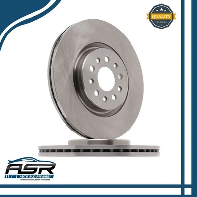 Paire De Disques De Frein Avant Maserati Ghibli III Quattroporte VI 3.0 S 3.0 D - Photo 1/3