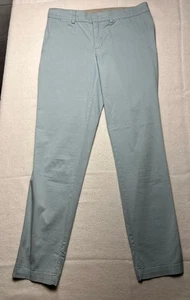 Pantalones Vince para mujer talla 6 azul claro estilo chino mezcla algodón spandex 30x29 - Imagen 1 de 8