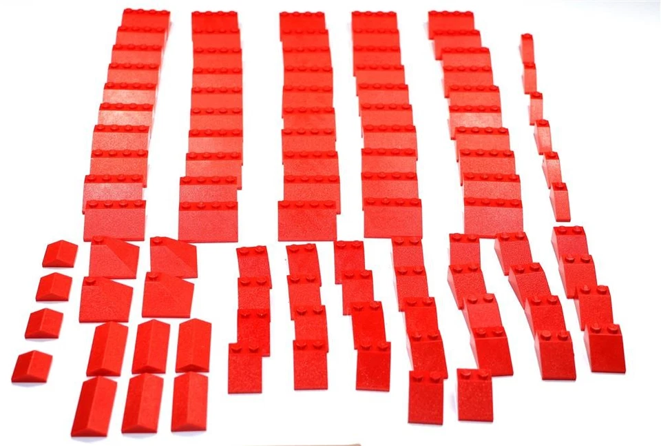 LEGO® City Dachsteine Dachziegel Schrägstein 33° Haus Dach 100 Stück - Bild 1 von 1