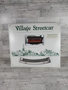 Vintage Department 56 Bachmann Village Streetcar Christmas Set Dept 56 w/ Box - Picture 1 of 7