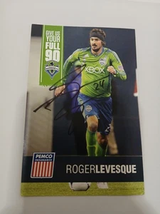 Roger Levesque Seattle Sounders FC Fußball 4"x6" Autogramm Fotokarte BESCHREIBUNG LESEN - Bild 1 von 2