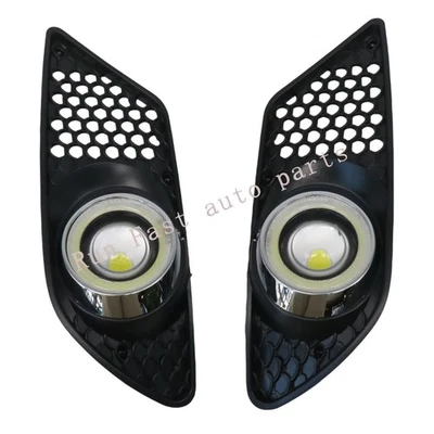 For Mercedes Benz W204 C230 C300 C350 LED Bumper Fog Lights w/ Cover Angel Eye - Изображение 1 из 4