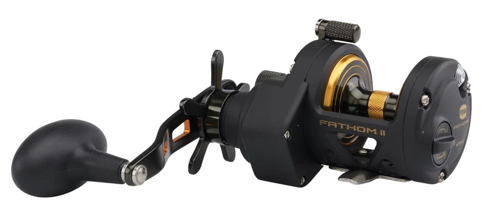 Penn Fathom II 12 Star Drag Mag Brake / Mulinello Da Pesca In Mare Multiplier - Immagine 1 di 3