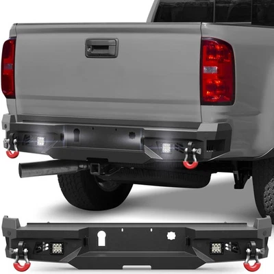For 2015-2022 Chevy Colorado(Excluding ZR2) GMC Canyon Steel Rear Bumper w/Light Foto 1 de 4