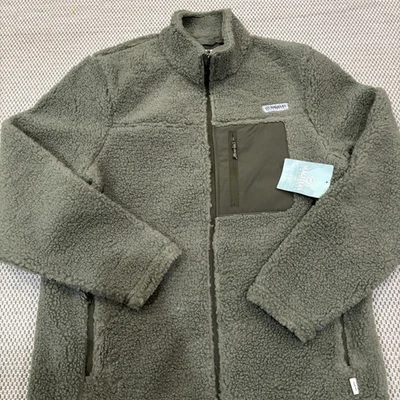 Мужская флисовая куртка Magellan Outdoor Campfire Sherpa размер L зеленая - Изображение 1 из 4